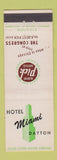 Matchbook Cover - Hotel Miami Dayton OH Albert Pick #2