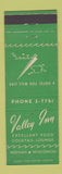 Matchbook Cover - Valley Inn Neenah WI