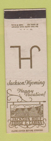 Matchbook Cover - Jackson Hole Lodge Cabins WY