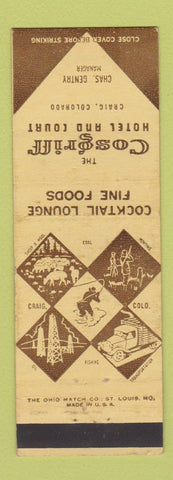 Matchbook Cover - Cosgriff Hotel Craig Colorado