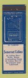Matchbook Cover - Somerset Cabins Wells ME
