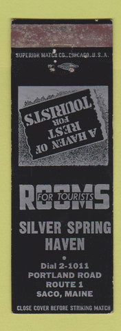 Matchbook Cover - Silver Spring Haven Saco ME