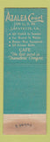 Matchbook Cover - Azalea Court Motel Lafayette LA
