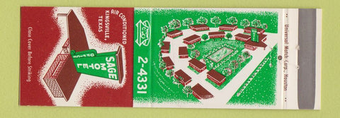 Matchbook Cover - Sage Motel Kingsville TX