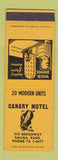 Matchbook Cover - Canary Motel Salina KS