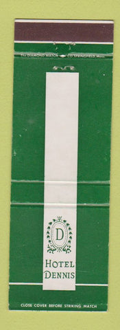 Matchbook Cover - Hotel Dennis Atlantic City NJ