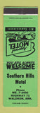 Matchbook Cover - Southern Hill Motel Waldron AR