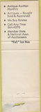 Matchbook Cover - Bue's Auction Service Beloit WI