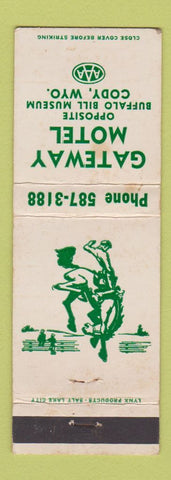 Matchbook Cover - Gateway Motel Cody WY WEAR