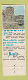 Matchbook Cover - Motel Pagosa Hot Springs Colorado Full Length