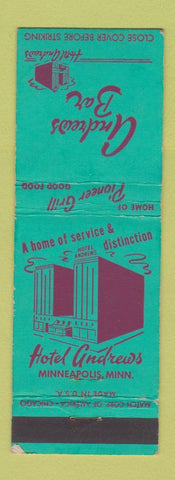 Matchbook Cover - Hotel Andrews Minneapolis MN WEAR