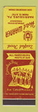Matchbook Cover - Hotel Warner Harrisburg PA Circular Bar