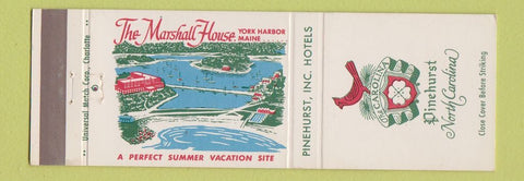 Matchbook Cover - Marshall House Pinehurst NC