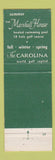 Matchbook Cover - Marshall House Pinehurst NC