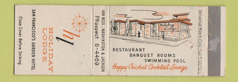 Matchbook Cover - Holiday Lodge San Francisco CA