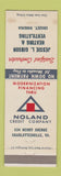 Matchbook Cover - Noland Credit Company Jessie Gibson Heating Grozet VA WEAR