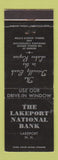 Matchbook Cover - Lakeport National Bank Lakeport NH WEAR