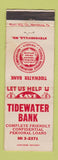Matchbook Cover - Tidewater Bank Stevensville MD WEAR