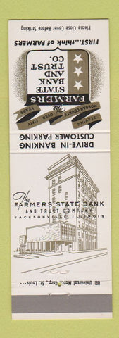 Matchbook Cover - Farmers State Bank and Trust Jacksonville IL