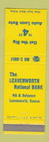 Matchbook Cover - Leavenworth National Bank KS