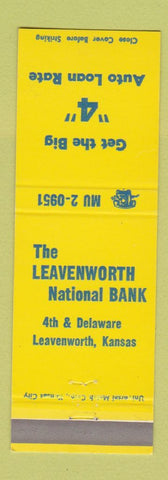 Matchbook Cover - Leavenworth National Bank KS
