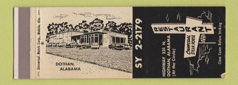Matchbook Cover - Charcoal Steak House Restaurant Dothan AL WEAR
