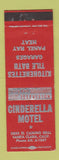 Matchbook Cover - Cinderella Motel Santa Clara CA