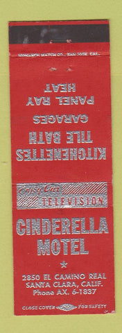 Matchbook Cover - Cinderella Motel Santa Clara CA