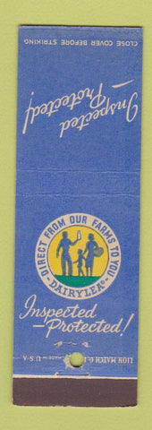 Matchbook Cover - Dairlea Dairy Inspected Protected Milk