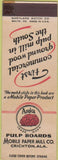 Matchbook Cover - Azalca Pulp Boards Crichton AL SAMPLE