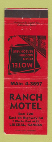 Matchbook Cover - Ranch Motel Liberal KS
