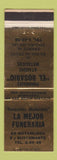 Matchbook Cover - La Mejor Funeraria En Matamoros Bustamante