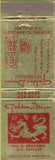 Matchbook Cover - Golden Dragon Los Angeles CA Chinese