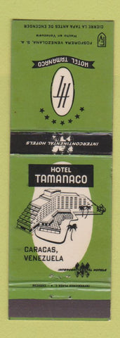 Matchbook Cover - Hotel Tamanaco Caracas Venezuela