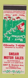 Matchbook Cover - Sheair Motor Sales Oldsmobile Chicago IL Christmas
