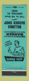 Matchbook Cover - Billings Barber Shop Louisville KY