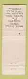 Matchbook Cover - Hollywood Hair Goods Hollywood CA salon?