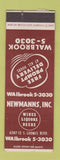Matchbook Cover - Newmanns Wines Liquor Chicago IL SAMPLE