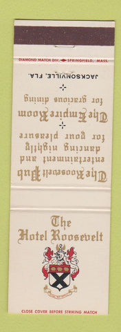 Matchbook Cover - Hotel Roosevelt Jacksonville FL