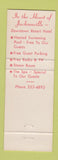 Matchbook Cover - Hotel Roosevelt Jacksonville FL
