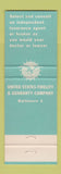 Matchbook Cover - USF&G Insurance Harry Shuman Irvington NJ