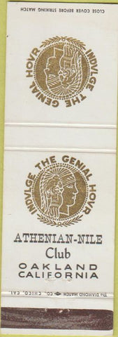 Matchbook Cover - Athenian Nile Club Oakland CA