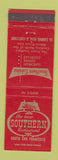 Matchbook Cover - Southern Restaurant South San Francisco CA