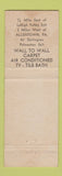 Matchbook Cover - Lehigh Valley Motel Restaurant Allentown PA