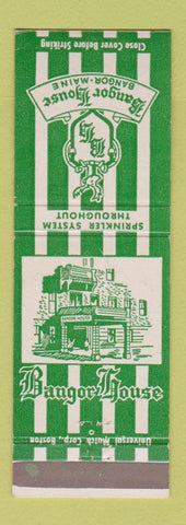 Matchbook Cover - Bangor House Bangor ME