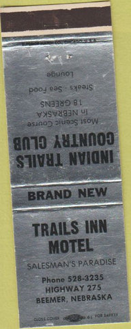 Matchbook Cover - Indian Trails Country Club Beemer NE motel