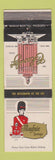 Matchbook Cover - Claridge Hotel Atlantic City NJ Mayfair Lounge
