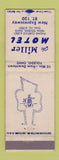 Matchbook Cover - Miller Motel Toledo OH WEAR