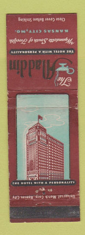 Matchbook Cover - Aladdin Hotel Kansas City MO