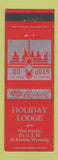 Matchbook Cover - Holiday Lodge Rawlins WY
